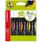 Etui carton x 4 surligneurs STABILO GREEN BOSS - jaune + vert + orange + rose