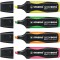 Etui carton x 4 surligneurs STABILO GREEN BOSS - jaune + vert + orange + rose