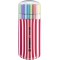 Stabilo Pen 68 - Etui Zebrui Framboise de 20 feutres de couleurs assorties