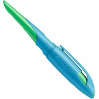 Stylo plume - STABILO EASYbirdy - Stylo ergonomique rechargeable - Bleu/vert - Gaucher