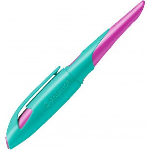 STABILO 5012/1 - 41 easybirdy Stylo plume ergonomique pour droitiers, rose/turquoise