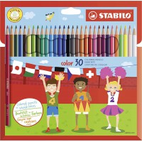 Stabilo 1930/77-11 Color 30 crayons de couleur dans un emballage en carton