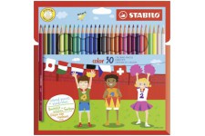 Stabilo 1930/77-11 Color 30 crayons de couleur dans un emballage en carton