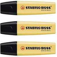 Surligneur STABILO BOSS ORIGINAL Pastel - crème de jaune