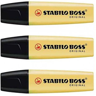 Surligneur STABILO BOSS ORIGINAL Pastel - crème de jaune