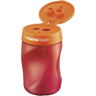 Taille crayon ergonomique - STABILO EASYsharpener - orange - avec reservoir - Droitier