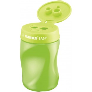 Taille crayon ergonomique - STABILO EASYsharpener - vert - avec reservoir - Droitier