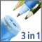 Taille crayon ergonomique - STABILO EASYsharpener - vert - avec reservoir - Droitier