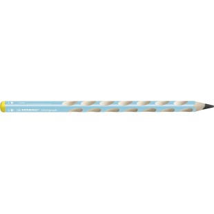 Crayon graphite ergonomique - STABILO EASYgraph - 1 crayon a  papier HB - gaucher - bleu clair