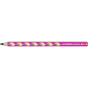 1 crayon graphite STABILO EASYgraph HB droitier corps rose