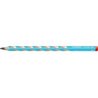 Crayon graphite ergonomique - STABILO EASYgraph - 1 crayon a  papier HB - droitier - bleu clair
