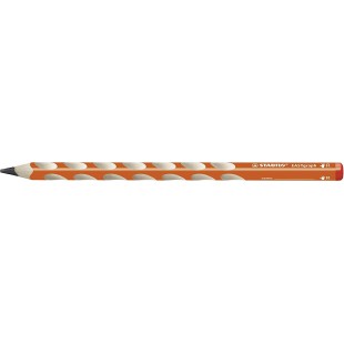 Crayon graphite ergonomique - STABILO EASYgraph - 1 crayon a papier HB - droitier - orange