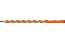 Crayon graphite ergonomique - STABILO EASYgraph - 1 crayon a papier HB - droitier - orange