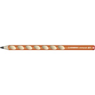 1 crayon graphite STABILO EASYgraph B droitier corps orange