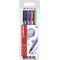 Pochette x 4 stylos-feutres STABILO pointMax - noir + bleu + rouge + vert
