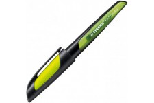 Stylo plume ergonomique - STABILO EASYbuddy - Pointe moyenne, rechargeable - Noir / Jaune