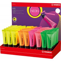 Stabilo - Surligneur Neon 45 en 6 Coloris aleatoire