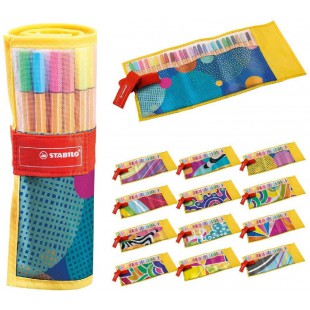 Stylo feutre pointe fine - STABILO Point 88 - Rollerset 25 stylos-feutres dont 5 Fluo - Edition limitee "Individual just like yo