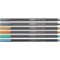 STABILO Pen 68 Lot de 6 feutres metalliques dans un etui en metal 2 x argente, 1 x dore, 1 x dore, 1 x bleu metallise, vert meta