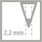 STABILO Crayon EASYgraph "S" - L, degr‚ de duret‚: HB