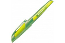 STABILO EASYbuddy Stylo-plume avec plume standard M Vert citron Encre bleue effacable Stylo unique Cartouche incluse