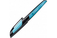 Stabilo EASYbuddy Stylo-plume pour debutant Plume A Ressort A Noir/bleu ciel