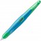 Stabilo Easy Birdy Stylo plume ergonomique pour droitier avec plume A pour debutant Bleu ciel/vert gazon - Stylo unique - Encre 