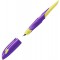 Stabilo Easy Birdy Stylo plume ergonomique pour droitier avec plume A pour debutant Violet/jaune - Stylo unique - Cartouche incl