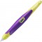 Stabilo Easy Birdy Stylo plume ergonomique pour droitier avec plume A pour debutant Violet/jaune - Stylo unique - Cartouche incl