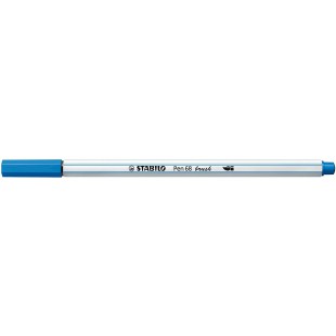 Feutre pinceau STABILO Pen 68 brush - bleu électrique