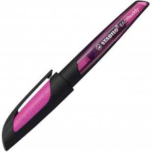 Stabilo EASYbuddy Stylo plume pour debutant avec plume A Noir/magenta Encre bleue effacable