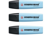 Surligneur STABILO BOSS ORIGINAL Pastel - fraicheur de bleu