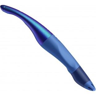 Stylo Roller - STABILO Easyoriginal - 1 Stylo Roller Ergonomique Rechargeable - Bleu Edition Hologramme - Gaucher