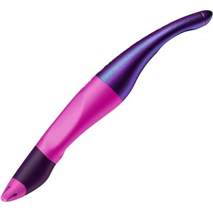 Stylo Roller - STABILO Easyoriginal - 1 Stylo Roller Ergonomique Rechargeable - Violet Edition Hologramme - Droitier