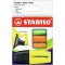 Etui carton x 3 surligneurs STABILO BOSS MINI - jaune + orange + vert