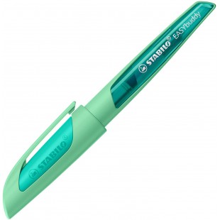 STABILO EASYbuddy Pastel Stylo plume avec plume pour debutant Vert menthe Encre bleue effacable Avec cartouche incluse