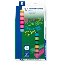 Staedtler 2360 - Etui Carton 12 Craies Assorties Pr Ardoises Et Tableaux Noirs
