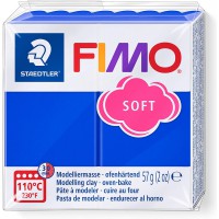 Staedtler - Fimo Soft - Pain Pte a   Modeler 57 g Bleu Brillant