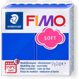 Staedtler - Fimo Soft - Pain Pte a   Modeler 57 g Bleu Brillant