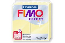 Staedtler FIMO Soft, Pate a  modeler extremement souple, Durcissant au four, Pour debutants et artistes, Pain pastel vanille de 