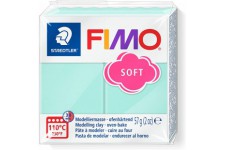 Staedtler FIMO Soft, Pate a  modeler extremement souple, Durcissant au four, Pour debutants et artistes, Pain pastel menthe de 5