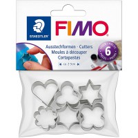 Dtm Loisirs Creatifs Staedtler - Fimo Accessoires - Polybag 6 Mini Emporte-Pieces Motifs Assortis @ 2 - 3 cm