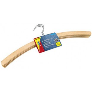 Peggy Perfect 90123-kleiderbgel sans Chevalet en bois, naturel, Lot de 3