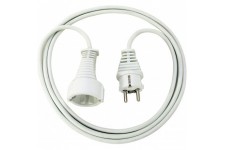 1168430 - Alargador electrico IP20 H05VV-F3G1,5 de 3 m (Blanco)