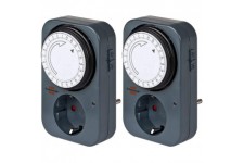 Horloge MZ 20, minuterie mecanique (minuterie journaliere avec Protection de Contact Accrue) Gris (2)