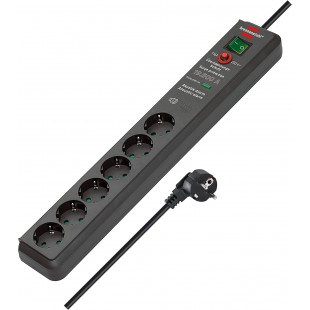 Ciabatta elettrica con dispositivo di sicurezza, 3,5 KW, 6 uscite