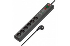 Ciabatta elettrica con dispositivo di sicurezza, 3,5 KW, 6 uscite