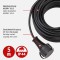 1161420 Cordon prolongateur de qualite IP44 en Caoutchouc, Noir, 5 m