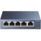 1153390120 Prolongateur Multiprise Primera-Line 10 Prises, Argent, 2 m & TP-Link SG105 Switch Ethernet Gigabit 5 Ports RJ45 Meta