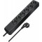 ECO Line Multiprise 6 prises 1,5 m Noir (Import Allemagne)